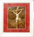092253 ITALIAN OIL ON BOARD CHRIST ON CROSS