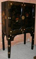 092343 CHINOISERIE DESIGN ENTERTAINMENT CENTER H 63