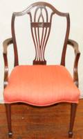 092327 HEPPLEWHITE MAHOGANY ARM CHAIR