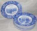 082250 WEDGWOOD NEWARK NEW JERSEY PLATES TWELVE