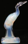 081289 SABINO OPALESCENT GLASS STORK H 7 12