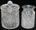 071277 CUT GLASS JAR  ONE OTHER H 9  7
