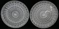 071272 CUT GLASS TRAYS SIGNED MID 20TH C W 10