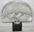 071269 LALIQUE FIREBIRD CARVED CRYSTAL SCULPTURE