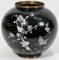 070283 KOREAN CLOISONN STYLE VASE MID 20TH C
