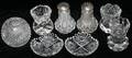 101408 CUT GLASS GROUPING EIGHT PIECES H253