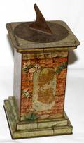 101371 WM CRAWFORD TIN SUNDIAL BISCUIT BOX ANTIQUE