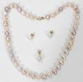 092299 SOUTH SEA ASSORTED PEARL NECKLACE  EARRINGS
