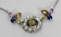 092294 400 CT SAPPHIRE  DIAMOND NECKLACE L15