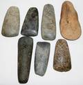 100195 NATIVE AMERICAN INDIAN CARVED STONE CELTS