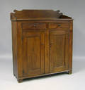 Pennsylvania walnut jelly cupboard 19th c