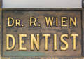 Dentists trade sign late 19th c