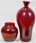 081344 BRIAN LONSWAY ART GLASS VASES C 19741977