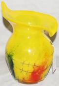 080314 ADAM JABLONSKI GLASS VASE H 8