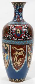 072327 CLOISONN MULTICOLORED VASE C 1880