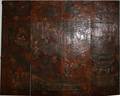 072298 CHINESE LACQUERED 4 PANEL SCREEN H 72 L 63