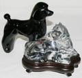 072284 BACCARAT CRYSTAL RECLINING HORSE  POODLE