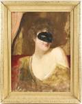 Benjamin Constant Woman at Masquerade Signed