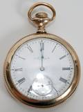 070338 ELGIN POCKET WATCH GOLD FILLED 1899 MOVEMENT