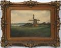 062278 G LIEBOLD DUTCH OIL WINDMILL AND LAKE