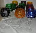 061414 GERMAN RHINE WINE GLASSES 12 H 8  8 12