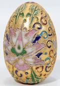 061387 RUSSIAN STYLE ENAMELED EGG H 2 12