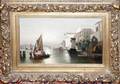 102320 J CASSINELLI OIL ON CANVAS VENETIAN CANAL