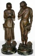 092346 AFTER ARISTIDE DE RANIERI SPELTER FIGURES