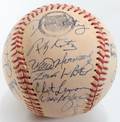 100242 1984 DETROIT TIGERS TEAM SIGNED BASEBALL