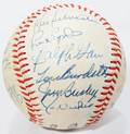 100241 HANK AARON  ATLANTA BRAVES SIGNED BASEBALL