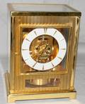 090338 ATMOS METAL  GLASS CLOCK H 8 W 6