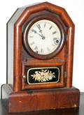 081389 NEW HAVEN CLOCK CO ROSEWOOD MANTEL CLOCK