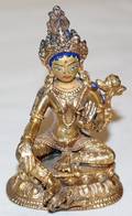 072357 BURMESE BRONZE GODDESS GILDED H 4