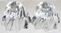 071363 BACCARAT CRYSTAL CANDLE HOLDERS H 2 78