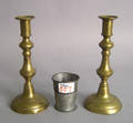 Pair of brass candlesticks