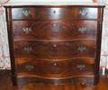 071369 VICTORIAN MAHOGANY CHEST OF DRAWERS WMARBLE