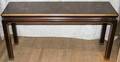 062323 HENREDON CHINOISERIE SOFA TABLE H 27 W 16