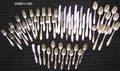 Group of silver plated flatware of various patterns