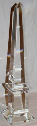 061429 CRYSTAL OBELISK H 24 W 5