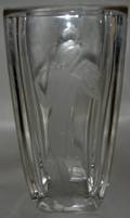 061416 SWEDISH CRYSTAL VASE SIGNED H 10 W 5