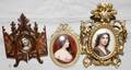 102399 HANDPAINTED PORCELAIN PORTRAIT MINIATURES