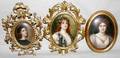 102396 EUROPEAN PORCELAIN PORTRAIT PLAQUES THREE