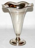 102379 STERLING SILVER TRUMPET VASE 999212 H11