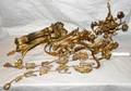 101480 GILT METAL BRACKETS THIRTEEN PIECES