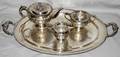 092377 ENGLISH  AMERICAN SILVER PLATE TEA SET