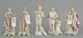 Four porcelain figures