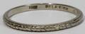 080390 18KT WHITE GOLD WEDDING RING C 1920