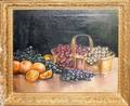 072391 OIL ON CANVAS STILL LIFE OF FRUIT