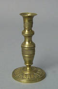 Napoleonic brass taperstick early 19th c