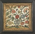 English silk needlework 18th c